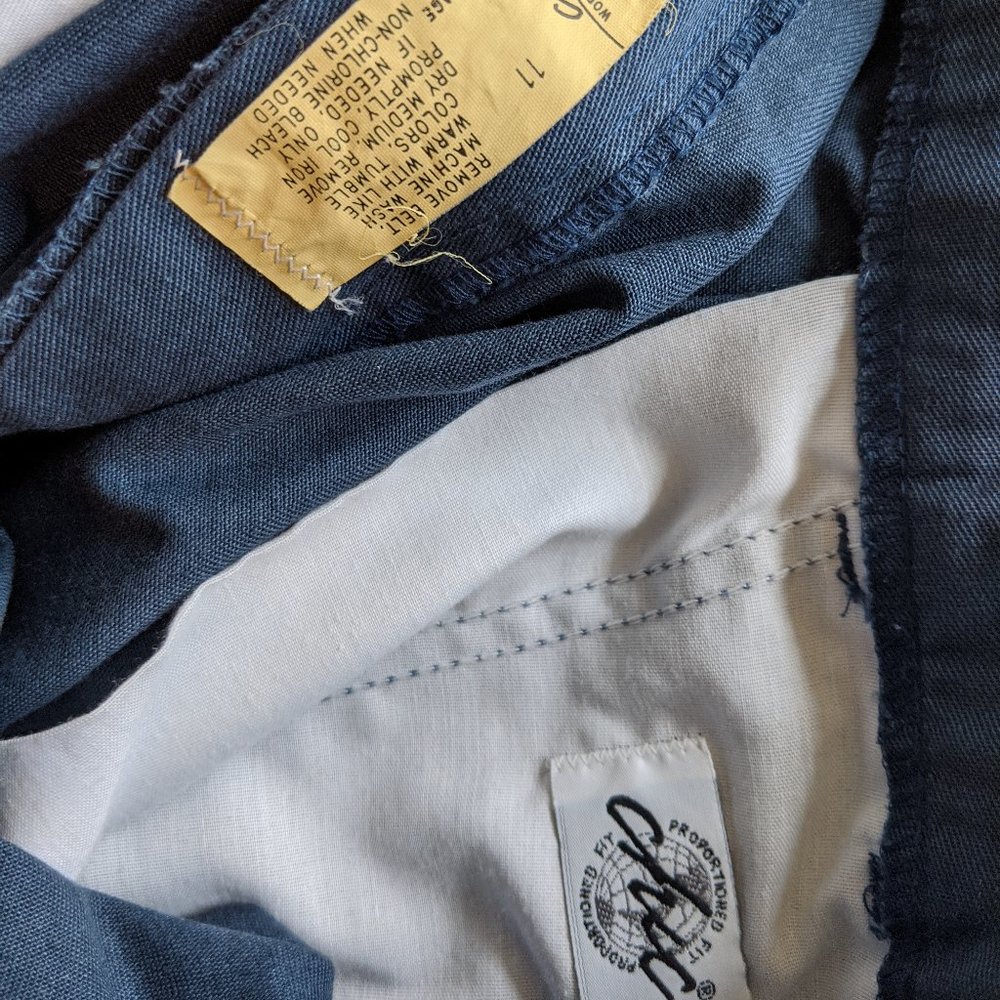 Vintage Chic Blue Pants - Picture 3 of 4
